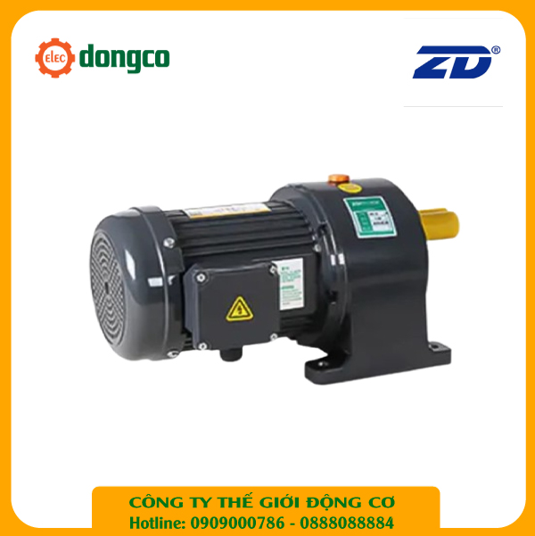 Motor giảm tốc ZD 5HP (3,7kW) - 1/120 - kiểu lắp Chân đế 3 Pha 220/380VAC