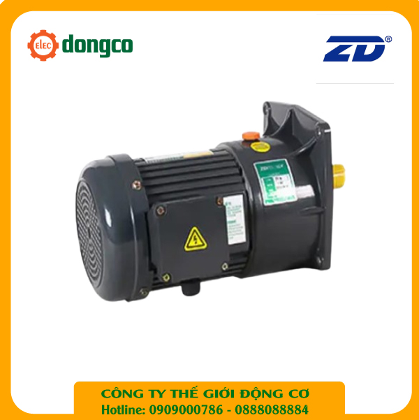 Motor giảm tốc ZD 1/8HP (100W) 0,1kW - 1/80 - kiểu lắp Mặt bích 3 Pha 220/380VAC